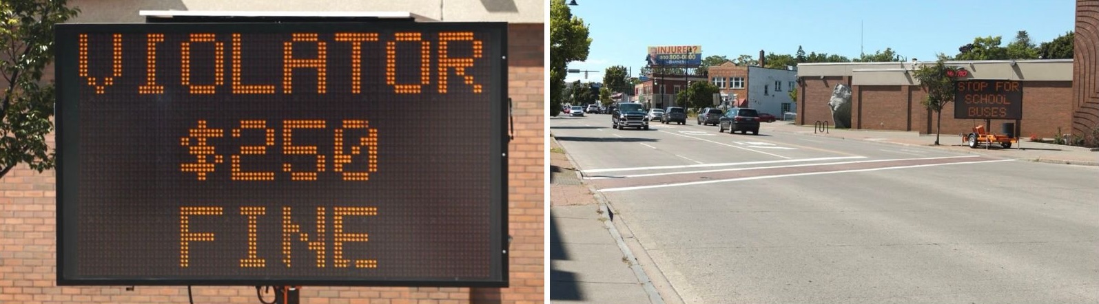 Educational billboards in Pittsburgh for school bus safety