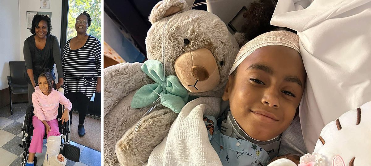 School Bus Safety Aubrielle Thomas in hospital after a devastating school bus accident